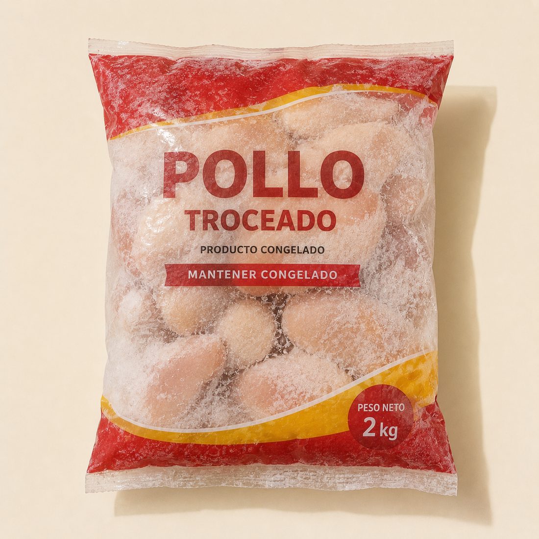 Pollo troceado, 2 kg · congelado